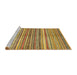 Sideview of Machine Washable Abstract Yellow Rug, wshabs2200