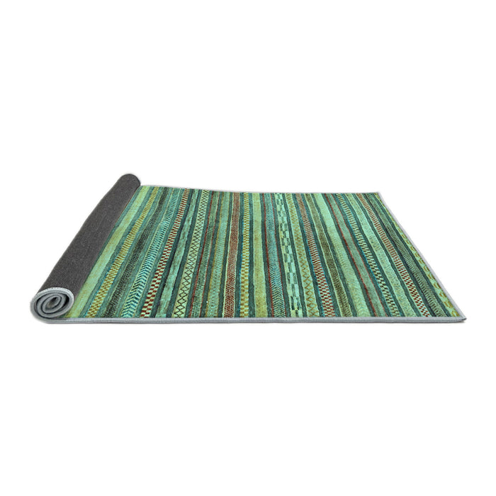 Sideview of Abstract Light Blue Modern Rug, abs2200lblu