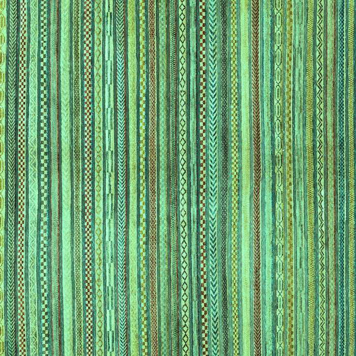 Square Machine Washable Abstract Turquoise Modern Area Rugs, wshabs2200turq