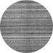 Round Abstract Gray Modern Rug, abs2200gry