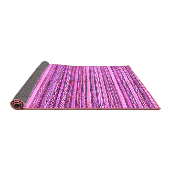 Sideview of Abstract Purple Modern Rug, abs2200pur