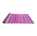 Sideview of Abstract Purple Modern Rug, abs2200pur