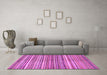 Machine Washable Abstract Purple Modern Area Rugs in a Living Room, wshabs2200pur