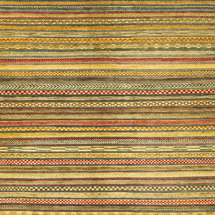 Square Abstract Yellow Modern Rug, abs2200