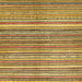 Square Abstract Yellow Modern Rug, abs2200