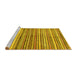 Sideview of Machine Washable Abstract Yellow Modern Rug, wshabs2200yw