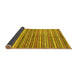 Sideview of Abstract Yellow Modern Rug, abs2200yw