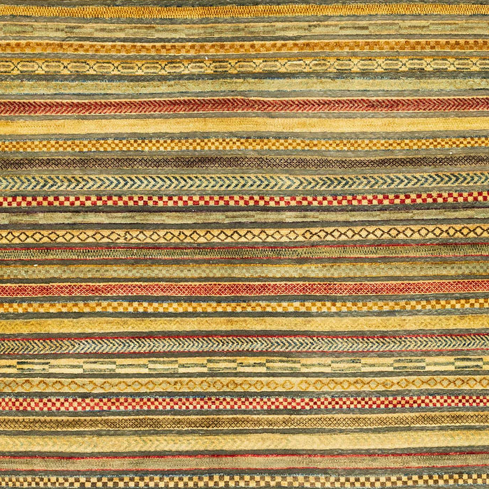 Machine Washable Abstract Yellow Rug, wshabs2200