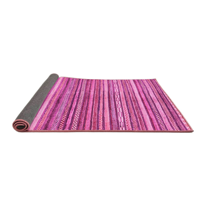 Sideview of Abstract Pink Modern Rug, abs2200pnk