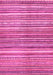 Machine Washable Abstract Pink Modern Rug, wshabs2200pnk