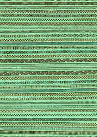 Abstract Turquoise Modern Rug, abs2201turq