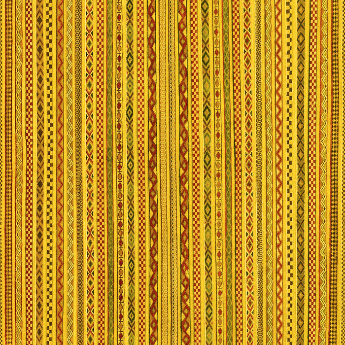 Square Abstract Yellow Modern Rug, abs2201yw