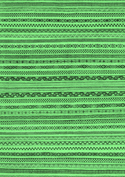 Abstract Emerald Green Modern Rug, abs2201emgrn