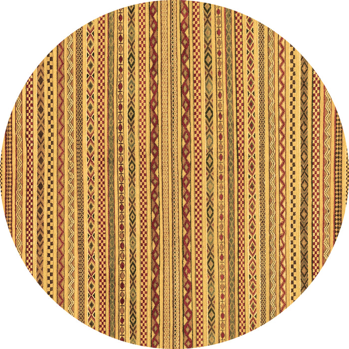 Round Machine Washable Abstract Brown Modern Rug, wshabs2201brn
