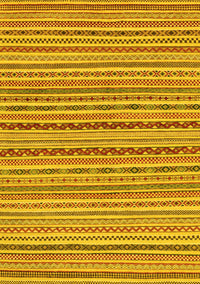 Abstract Yellow Modern Rug, abs2201yw