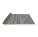 Sideview of Abstract Gray Modern Rug, abs2201gry