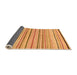 Sideview of Solid Orange Modern Rug, abs2202org