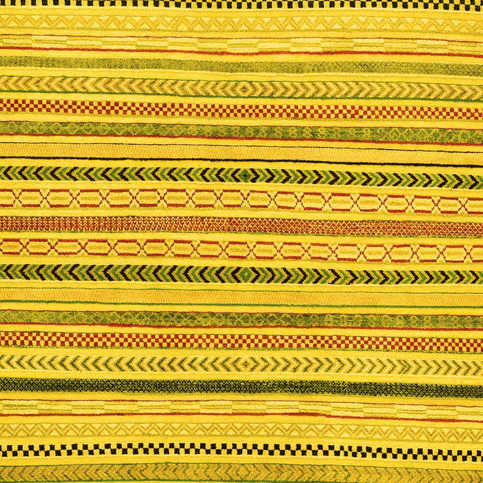 Machine Washable Solid Yellow Modern Rug, wshabs2202yw