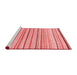 Modern Red Washable Rugs