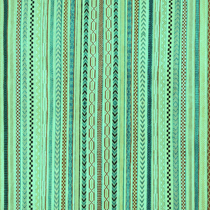 Square Machine Washable Solid Turquoise Modern Area Rugs, wshabs2202turq