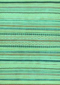 Solid Turquoise Modern Rug, abs2202turq