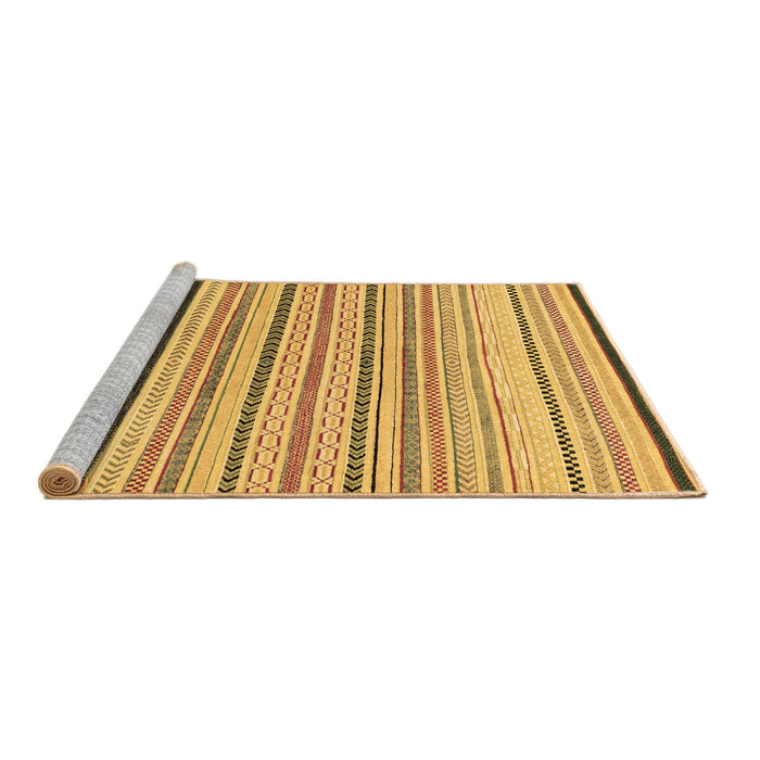 Sideview of Machine Washable Solid Brown Modern Rug, wshabs2202brn