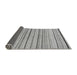 Sideview of Solid Gray Modern Rug, abs2202gry