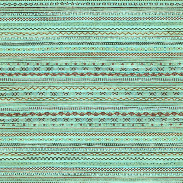 Square Machine Washable Abstract Light Blue Modern Rug, wshabs2203lblu