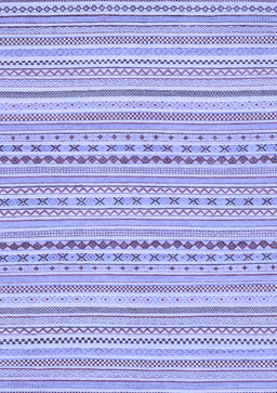 Abstract Blue Modern Rug, abs2203blu