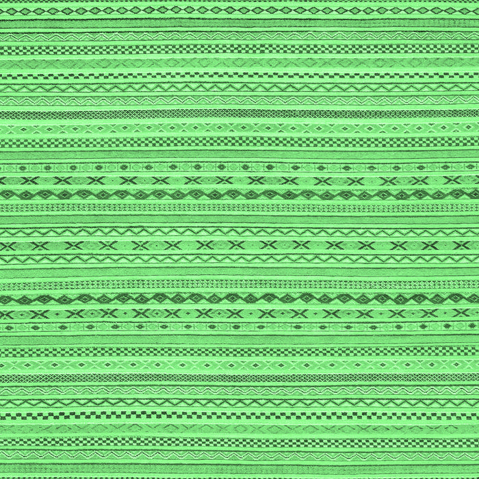 Square Machine Washable Abstract Emerald Green Modern Area Rugs, wshabs2203emgrn