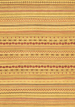 Abstract Brown Modern Rug, abs2203brn
