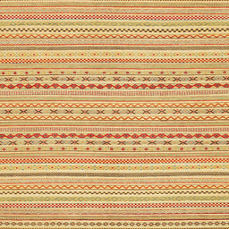 Square Abstract Chrome Gold Yellow Modern Rug, abs2203