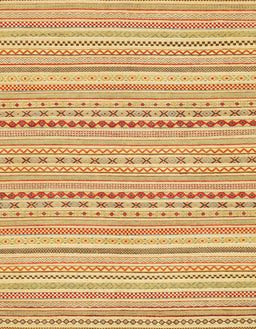 Abstract Chrome Gold Yellow Modern Rug, abs2203
