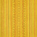 Square Abstract Yellow Modern Rug, abs2203yw