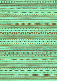 Abstract Turquoise Modern Rug, abs2203turq