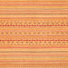 Square Machine Washable Abstract Orange Modern Area Rugs, wshabs2203org