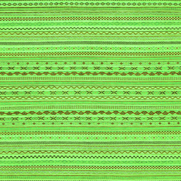 Square Abstract Green Modern Rug, abs2203grn