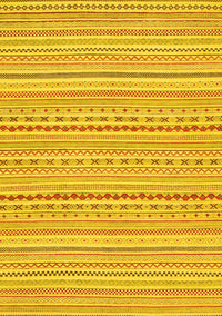 Abstract Yellow Modern Rug, abs2203yw