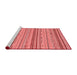 Modern Red Washable Rugs