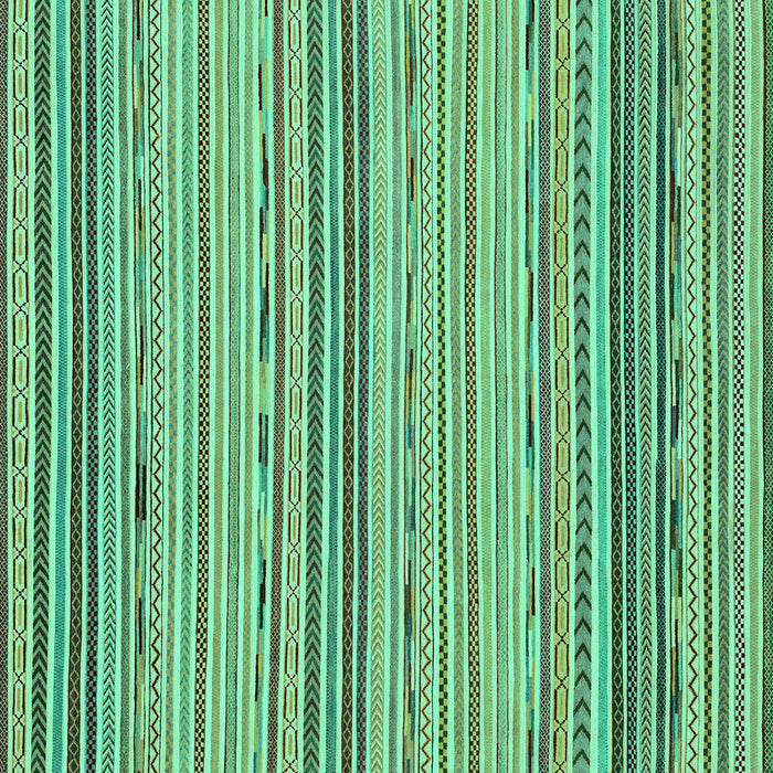 Square Abstract Turquoise Modern Rug, abs2204turq