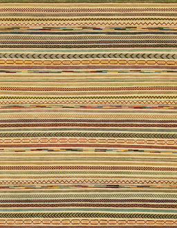 Abstract Chrome Gold Yellow Modern Rug, abs2204