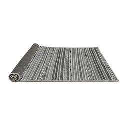 Sideview of Abstract Gray Modern Rug, abs2204gry