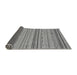 Sideview of Abstract Gray Modern Rug, abs2204gry