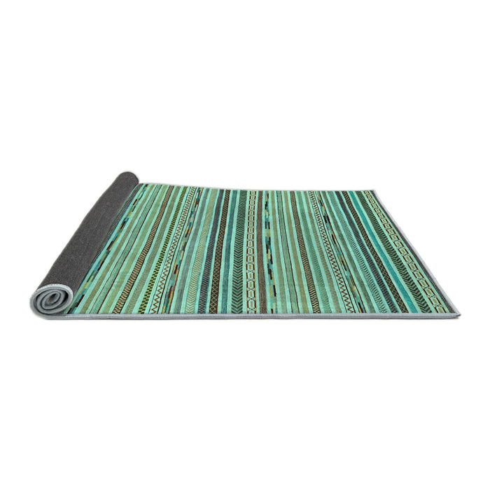 Sideview of Abstract Light Blue Modern Rug, abs2204lblu