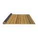 Sideview of Abstract Brown Modern Rug, abs2204brn