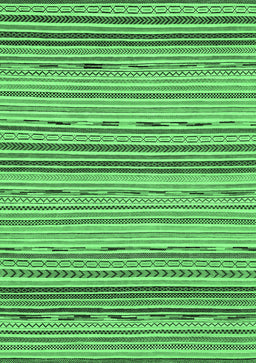 Abstract Emerald Green Modern Rug, abs2204emgrn