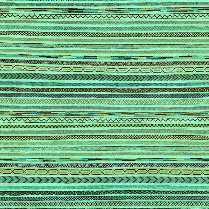 Machine Washable Abstract Turquoise Modern Area Rugs, wshabs2204turq