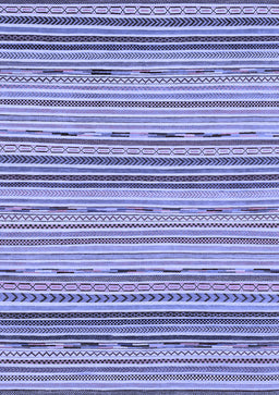 Abstract Blue Modern Rug, abs2204blu