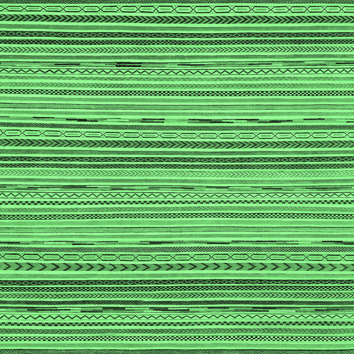 Square Machine Washable Abstract Emerald Green Modern Area Rugs, wshabs2204emgrn