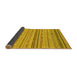 Sideview of Abstract Yellow Modern Rug, abs2204yw